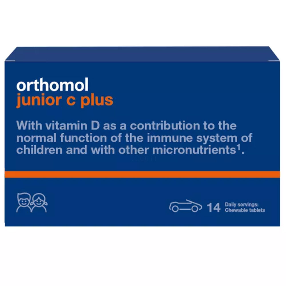 Orthomol Junior C plus, žvečljive tablete - mix okusov (42 tablet)