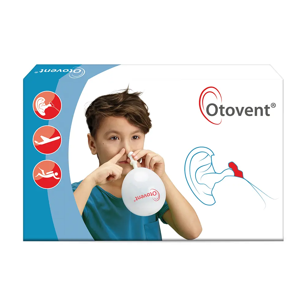 Otovent, medicinski pripomoček za podporo pri uravnavanju tlaka v ušesih (1 kos)