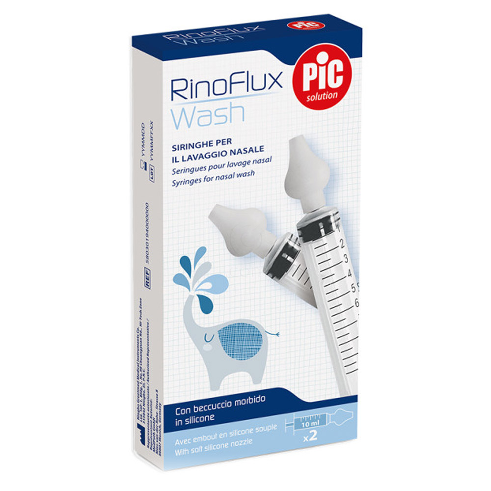PiC Solution RinoFlux Wash, brizgalke za izpiranje nosu (2 kosa)