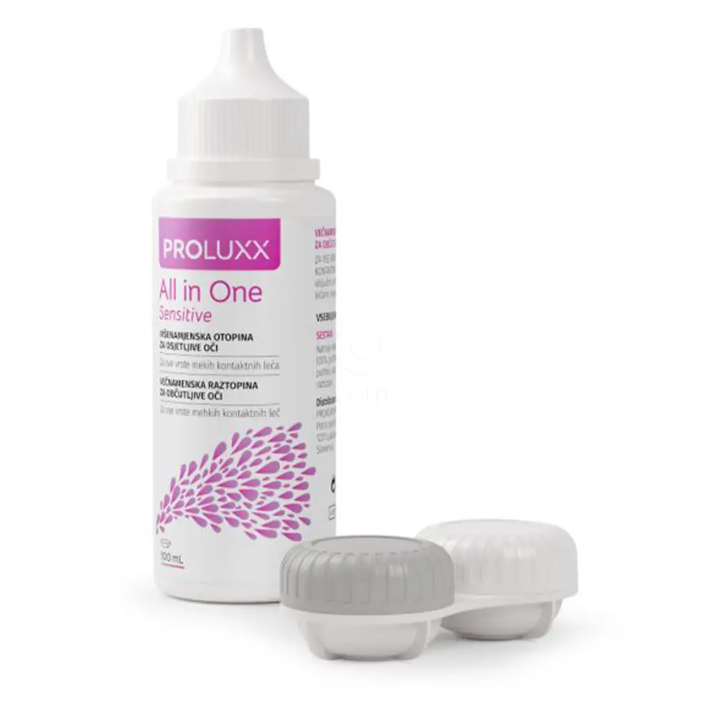 Proluxx All in One Sensitive, večnamenska raztopina za občutljive oči (100 ml)