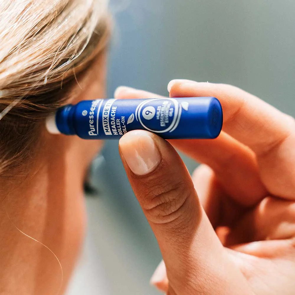 Puressentiel Migra Pure Roll-on proti glavobolu z 9 eteričnimi olji (5 ml)
