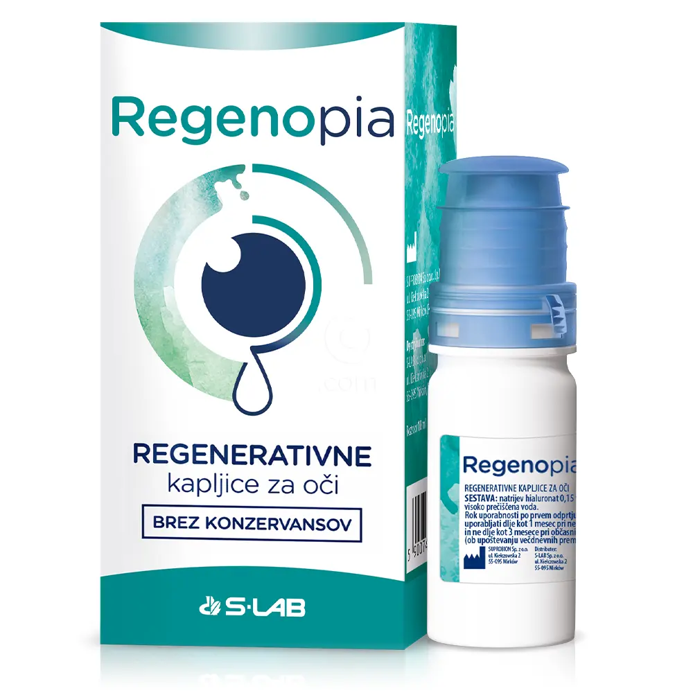 Regenopia, sterilne kapljice za oko brez konzervansov (10 ml)