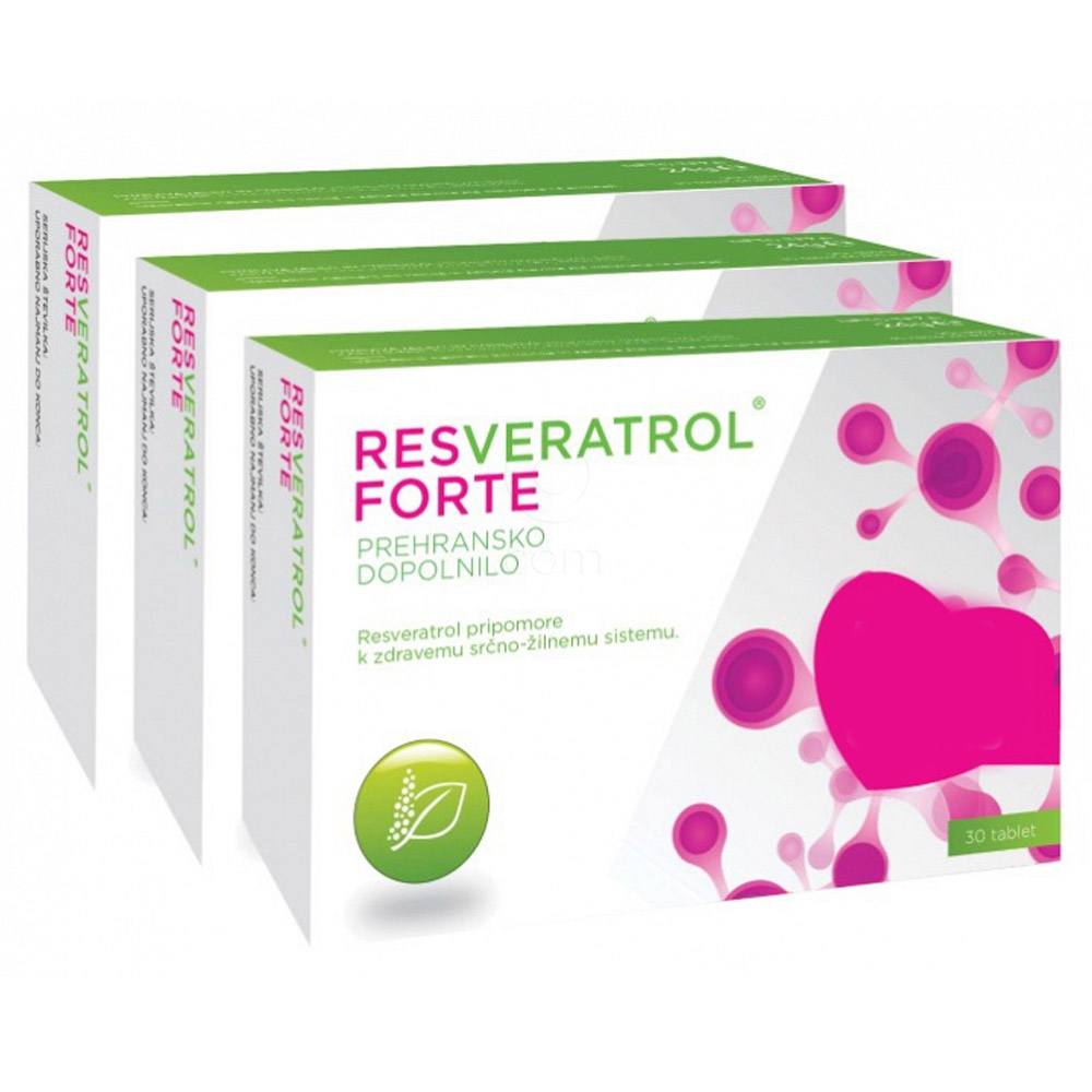 Resveratrol forte, tablete (3 x 30 tablet)