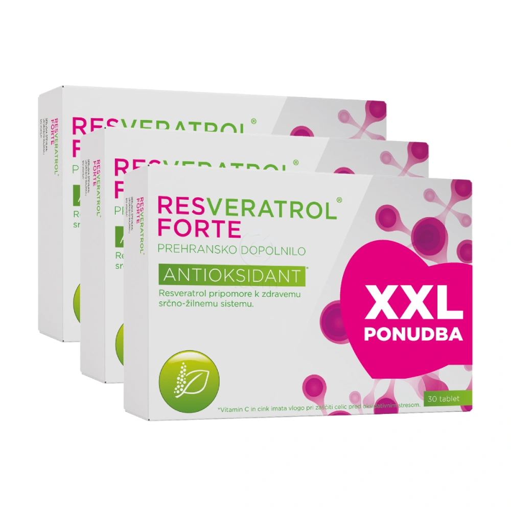 Resveratrol forte, tablete (3 x 30 tablet)