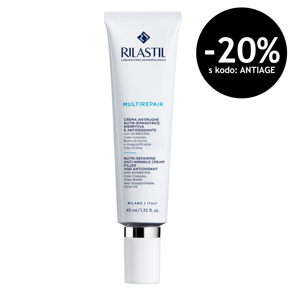 Rilastil Multirepair, hranilna krema za obraz proti gubam (40 ml)