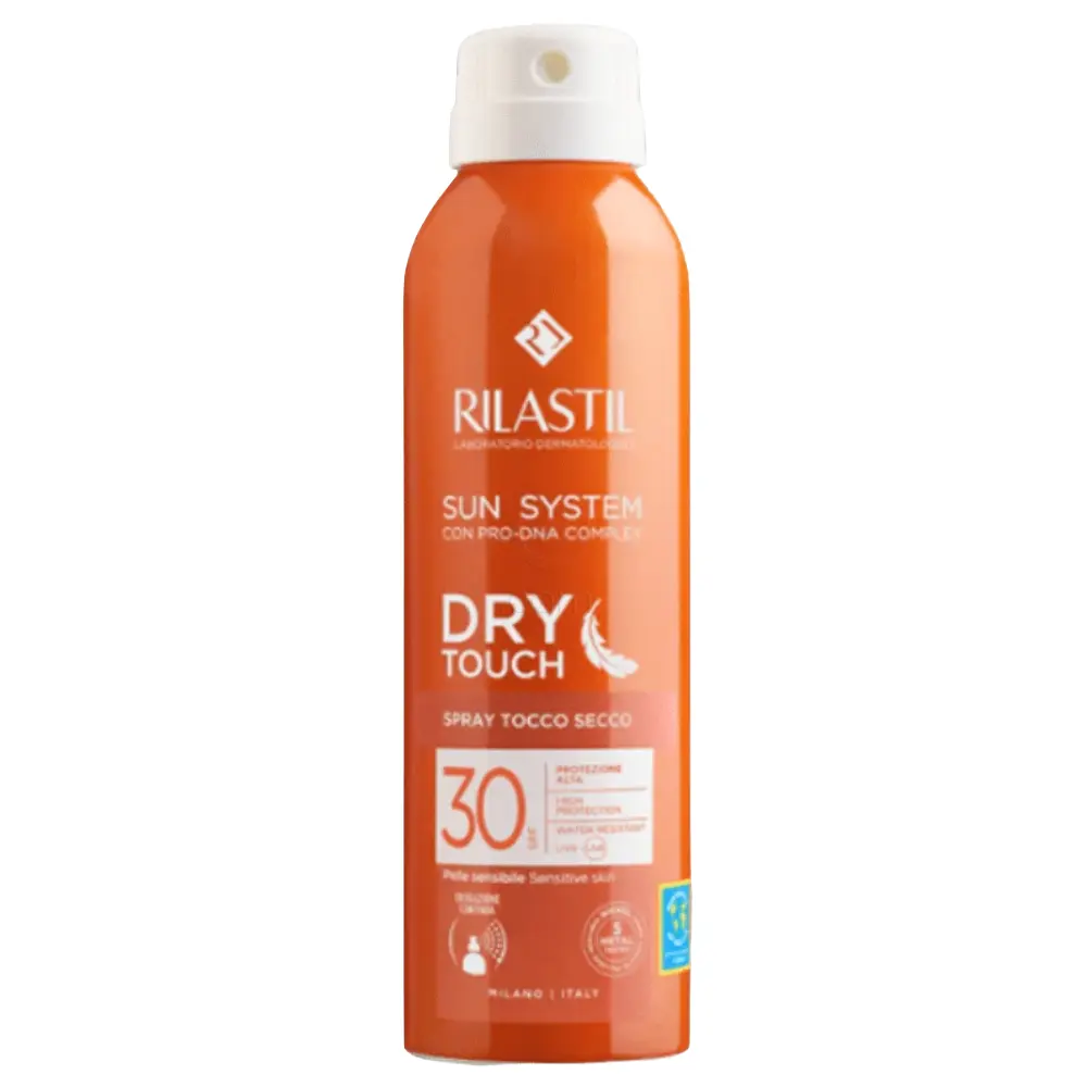 Rilastil Sun System Dry Touch, sprej za zaščito pred soncem ZF30 (200 ml)