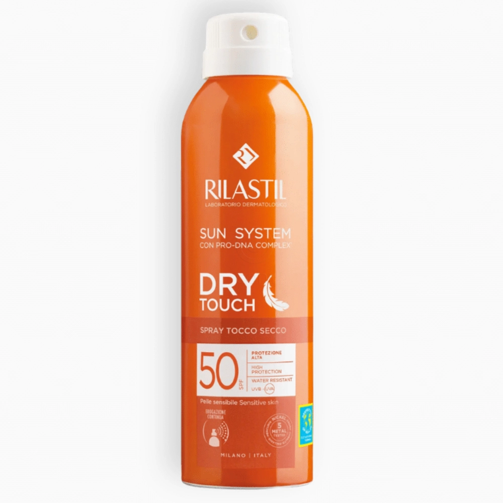 Rilastil Sun System Dry Touch, sprej za zaščito pred soncem ZF50 (200 ml)