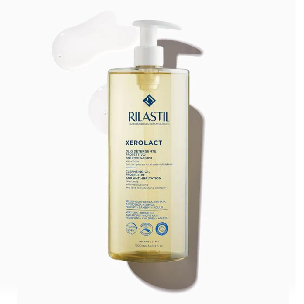 Rilastil Xerolact, čistilno olje (1000 ml)