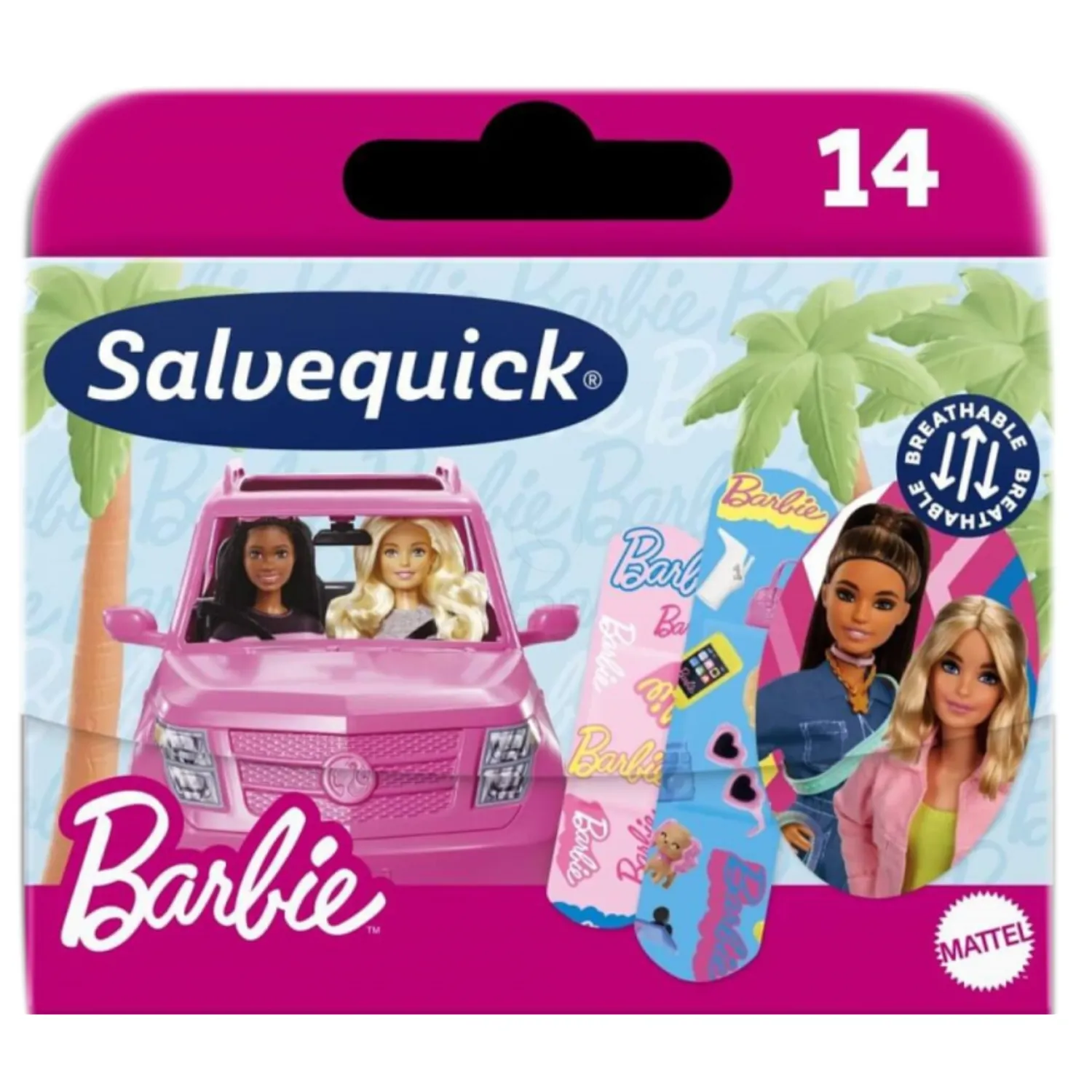 Salvequick Barbie, otroški obliži (14 obližev)