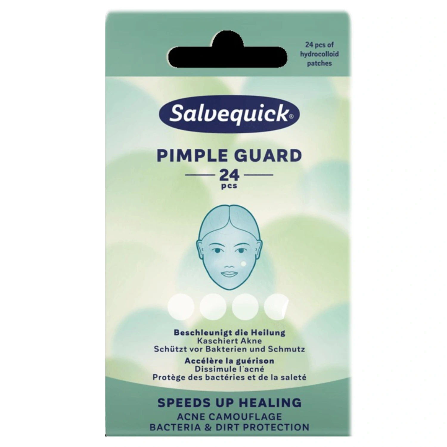 Salvequick Pimple Guard, hidrokoloidni obliži za mozolje (24 kosov)