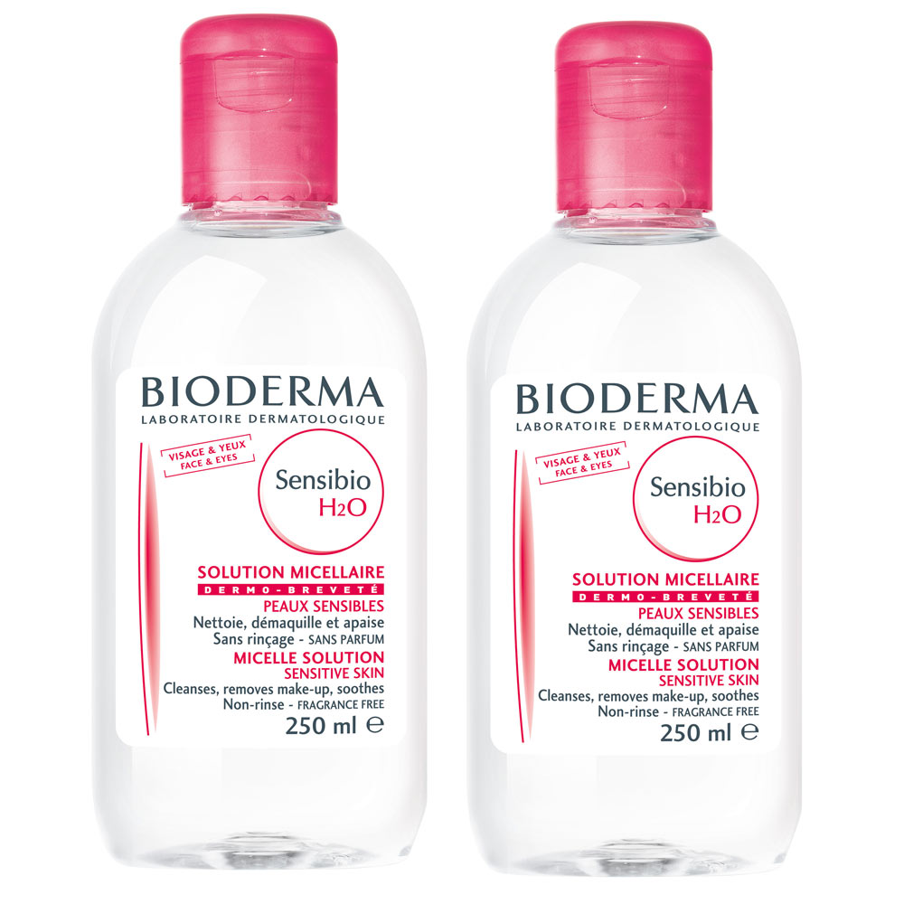 Bioderma Sensibio H2O, micelarni losjon za čiščenje - paket (2 x 250 ml)