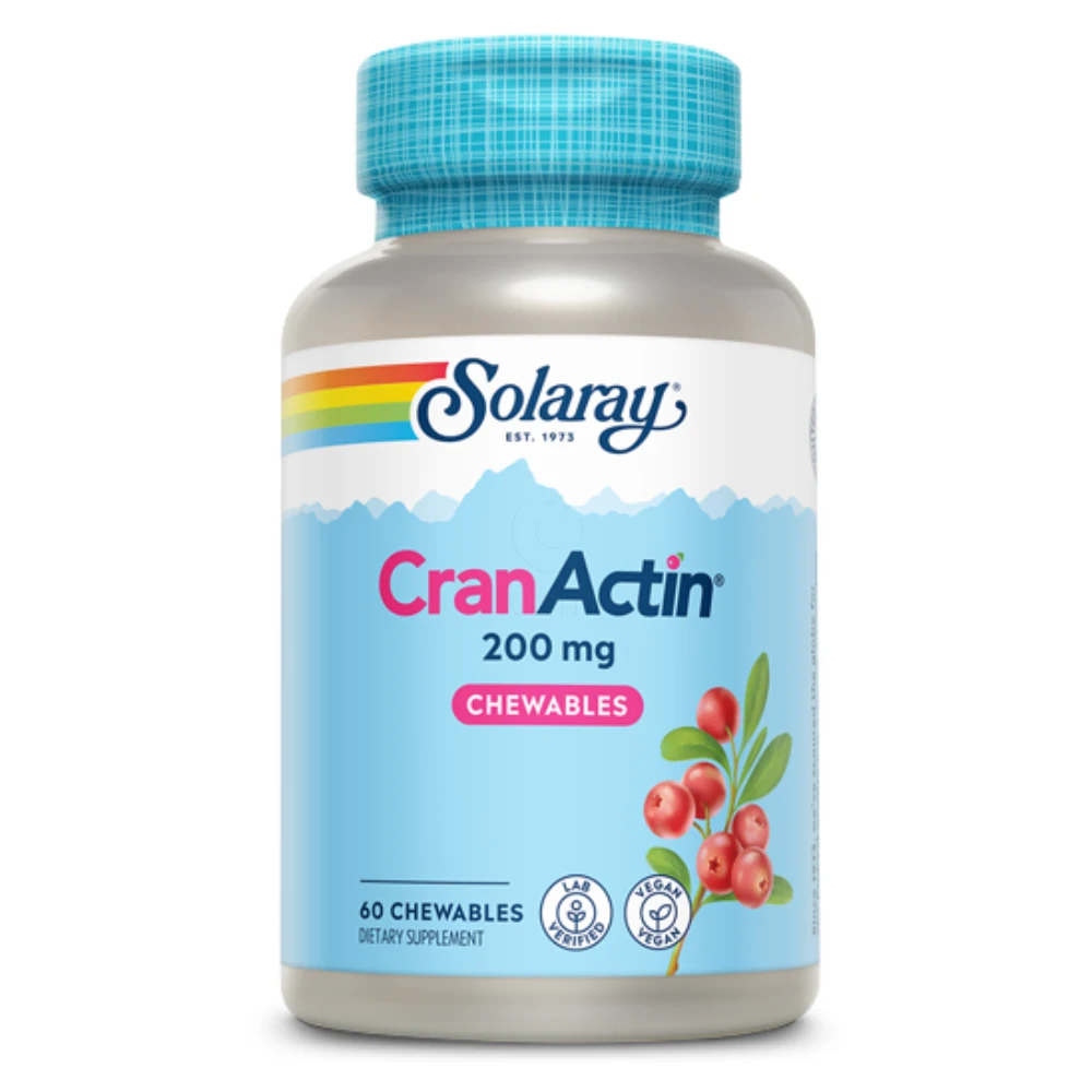 Solaray CranActin Chewable, žvečljive tablete (60 žvečljivih tablet)