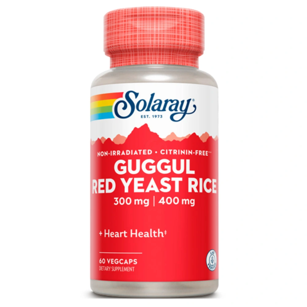 Solaray Guggul & Red Yeast Rice, kapsule (60 kapsul)