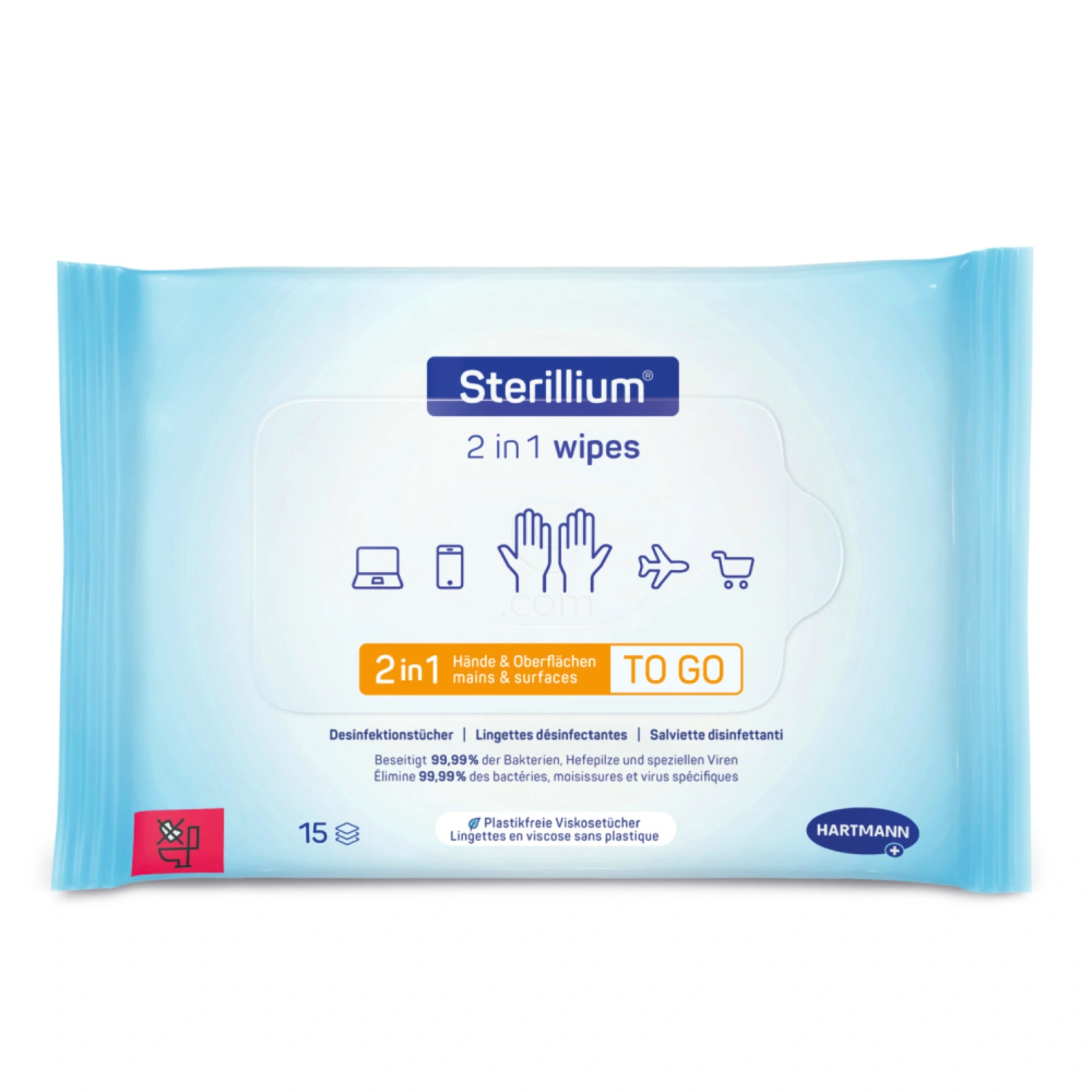 Sterillium čistilni in osvežilni robčki za roke (15 robčkov)