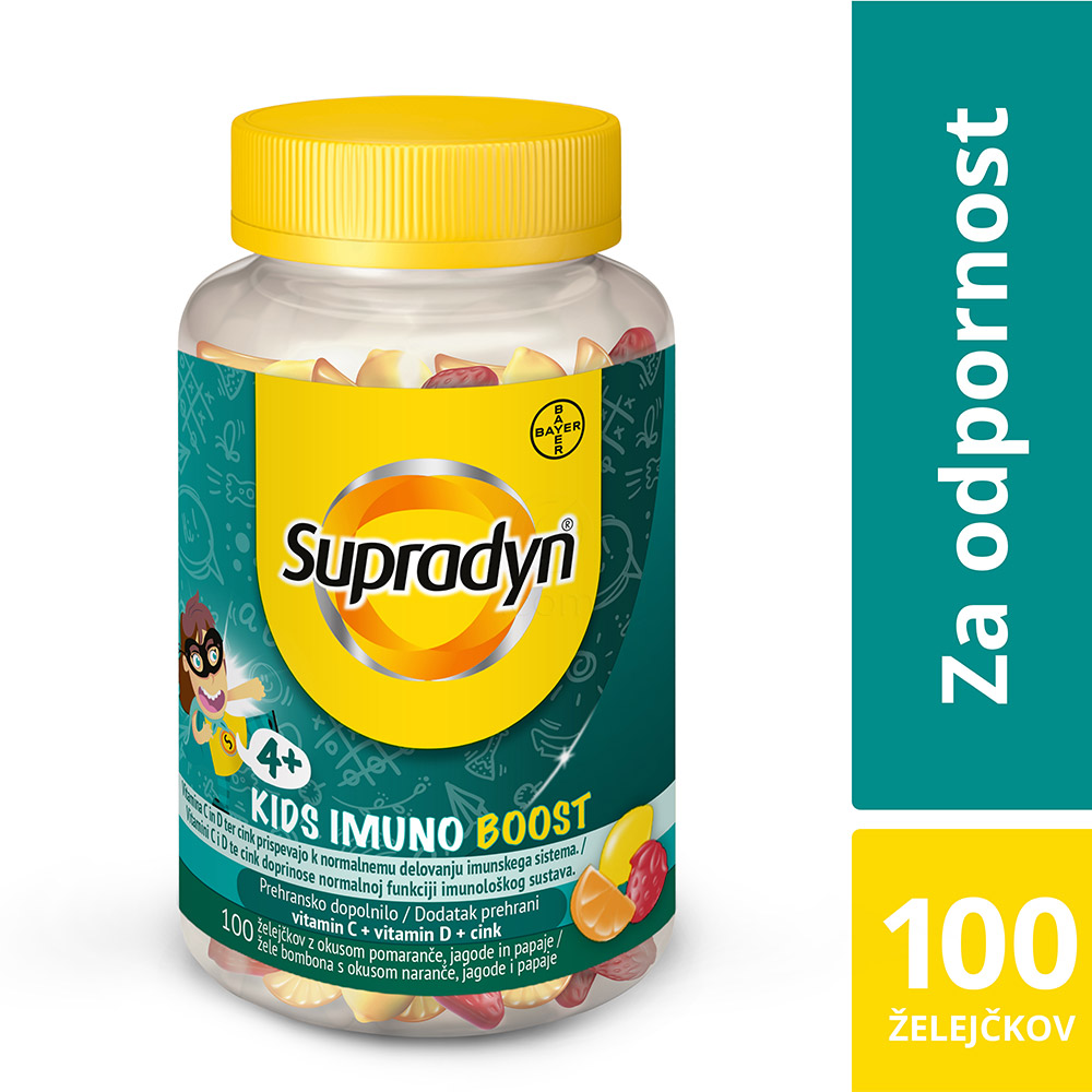 Supradyn Kids Imuno Boost, želejčki (100 želejčkov)