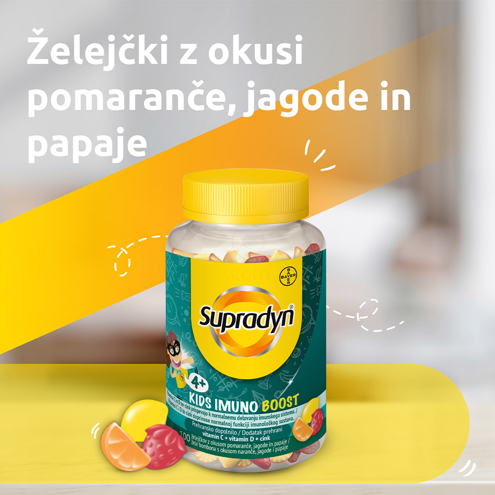 Supradyn Kids Imuno Boost, želejčki (100 želejčkov)