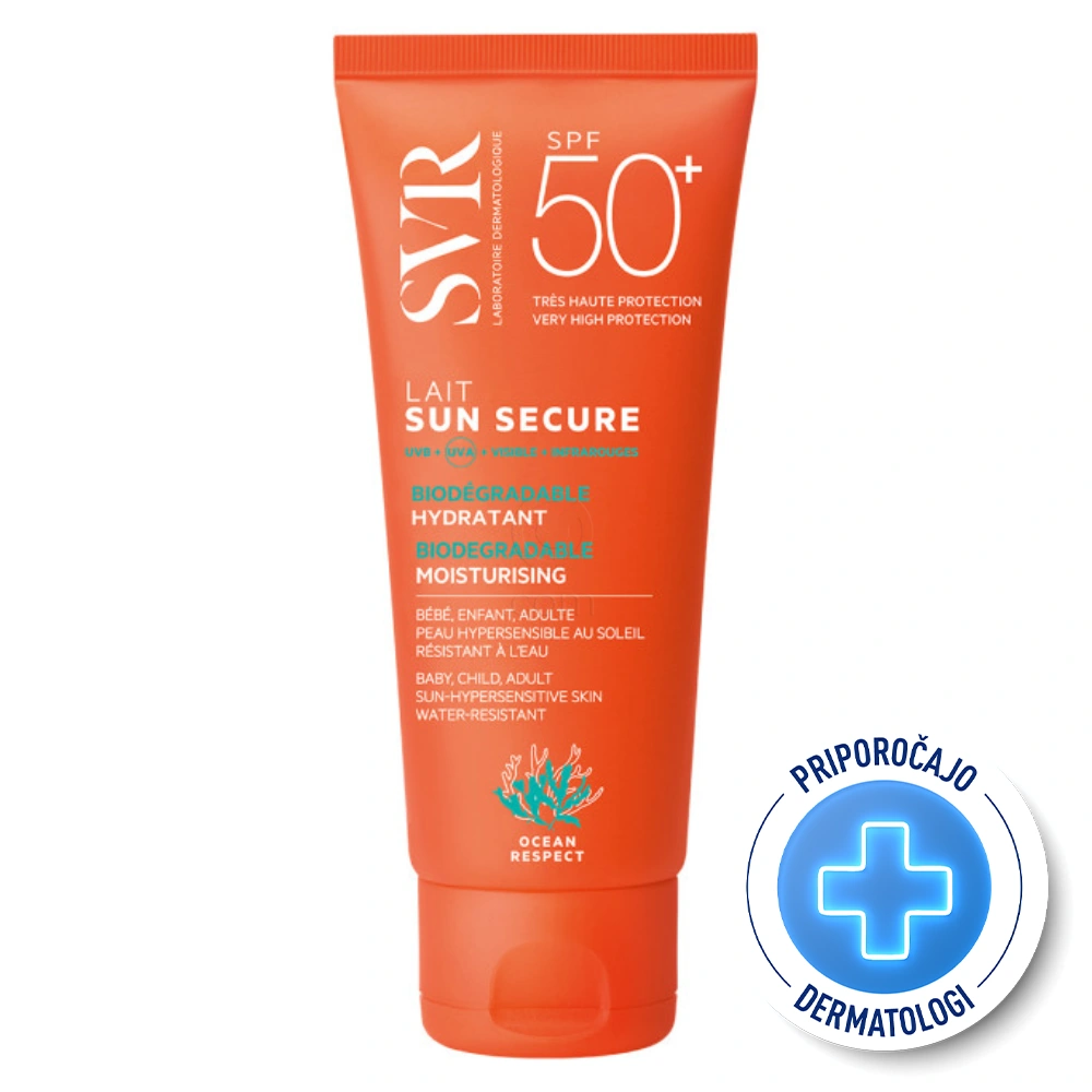 SVR Sun Secure, vlažilno mleko za zaščito pred soncem - ZF50+ (100 ml)