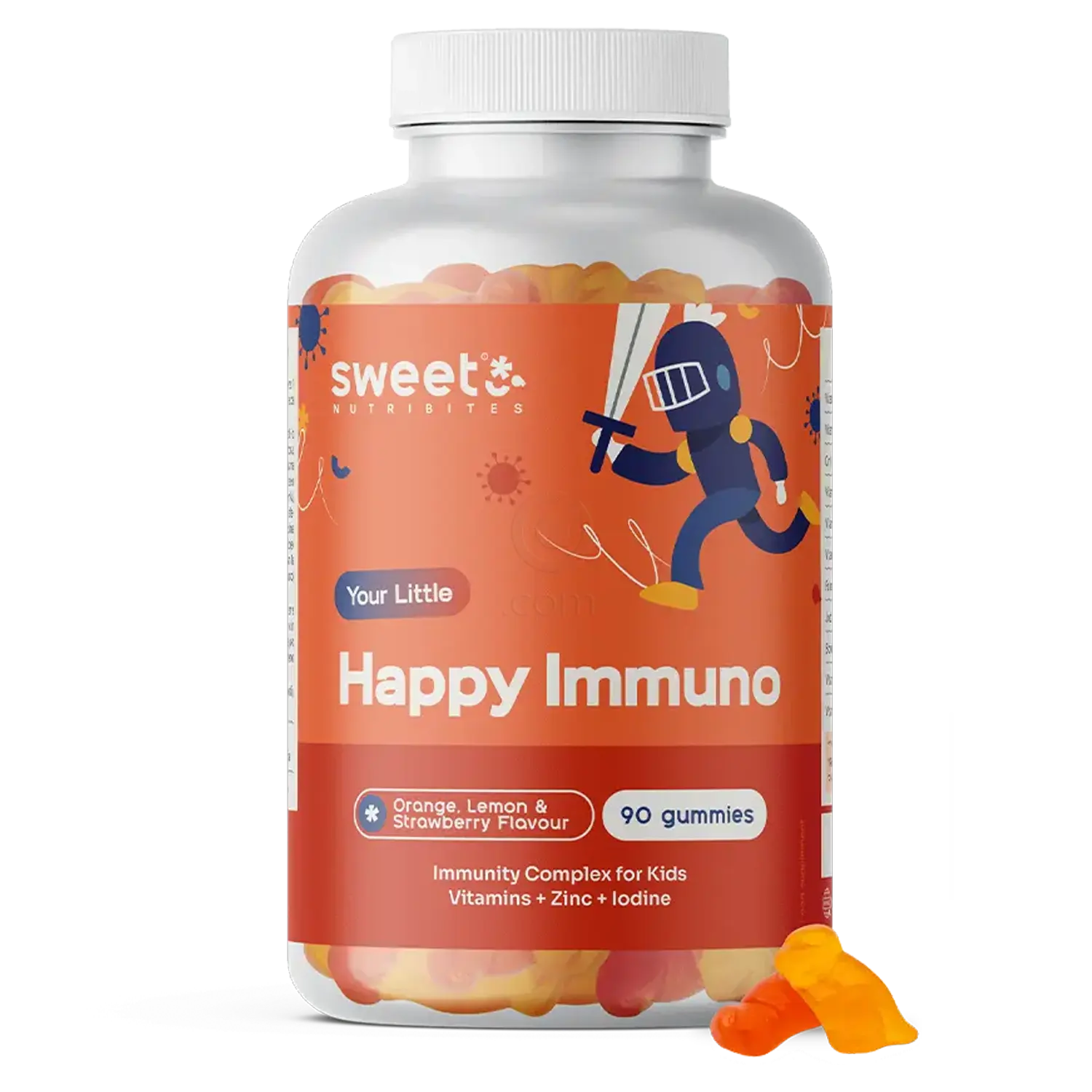 Sweet Nutribites Happy Immuno, gumi bonboni (90 bonbonov)
