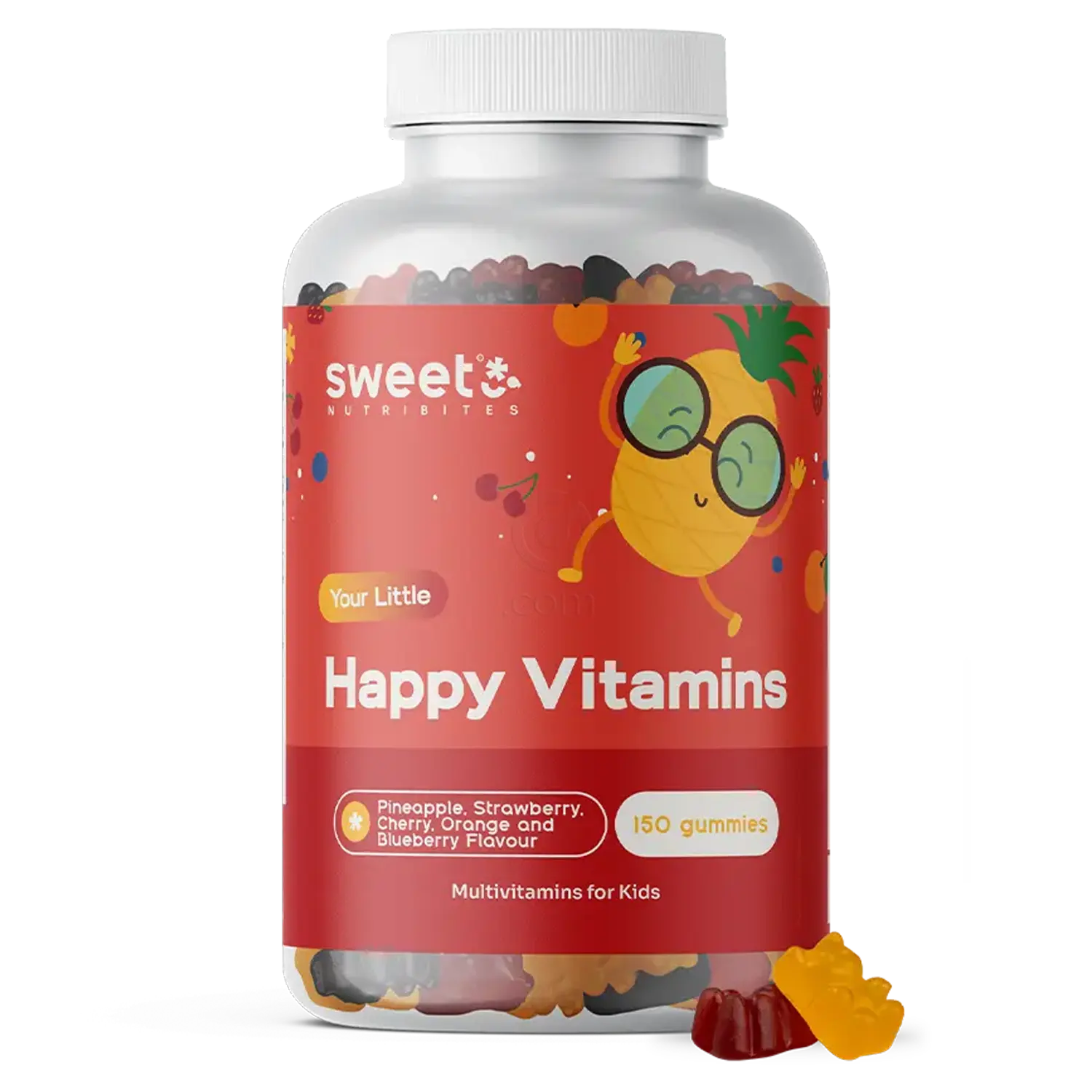 Sweet Nutribites Happy Vitamins, multivitamini za otroke, gumi bonboni (150 gumi bonbonov)