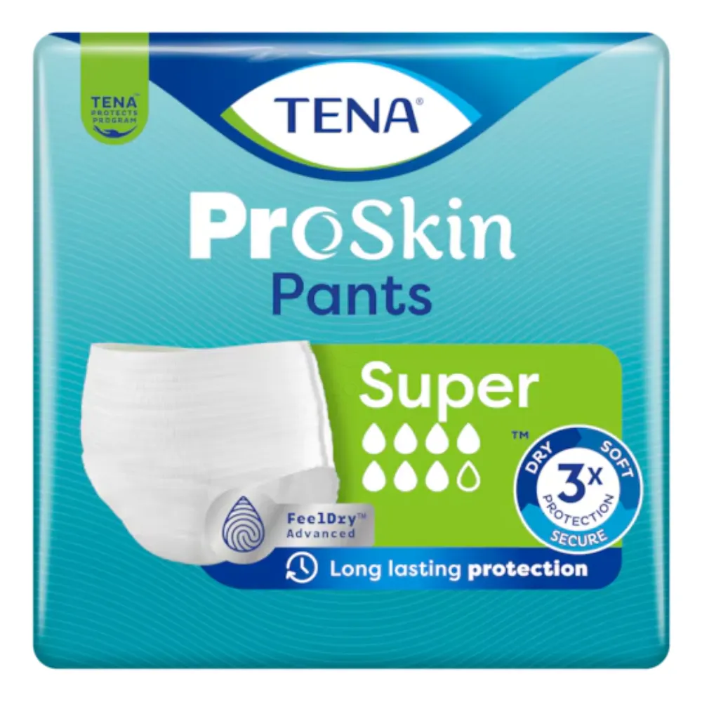 Tena Pants Proskin Super, hlačke za inkontinenco - S (12 hlačk)