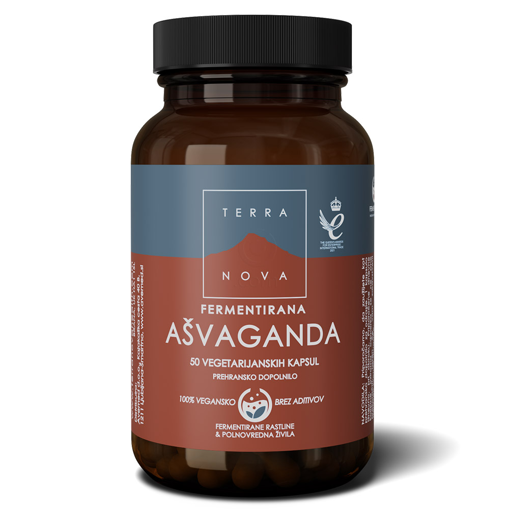 Terranova fermentirana Ašvaganda, kapsule (50 kapsul)