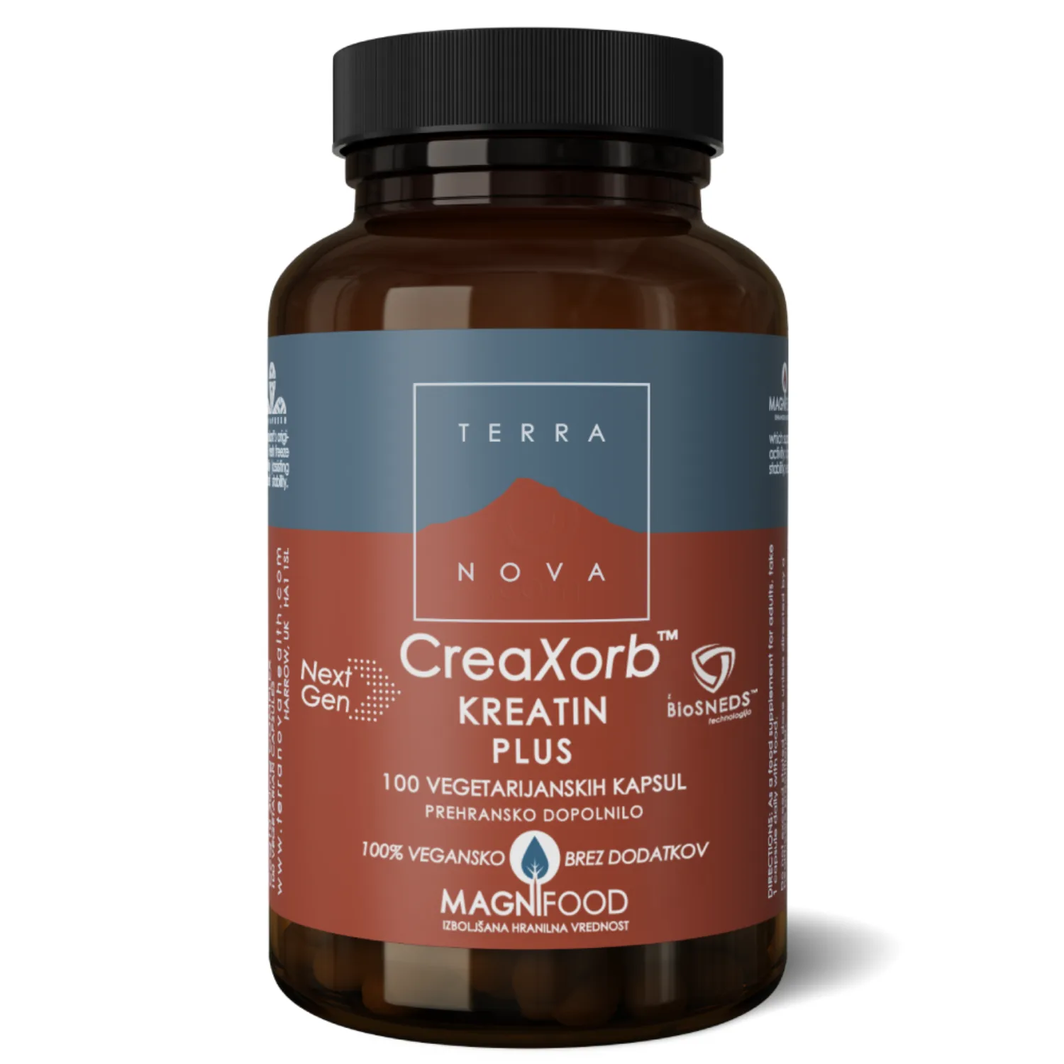 Terranova Kreatin Plus Kompleks, kapsule (100 kapsul)