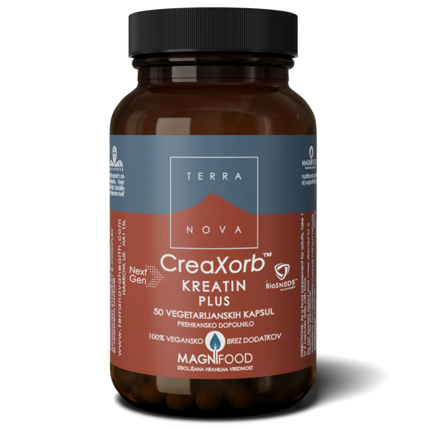 Terranova Kreatin Plus Kompleks, kapsule (50 kapsul)
