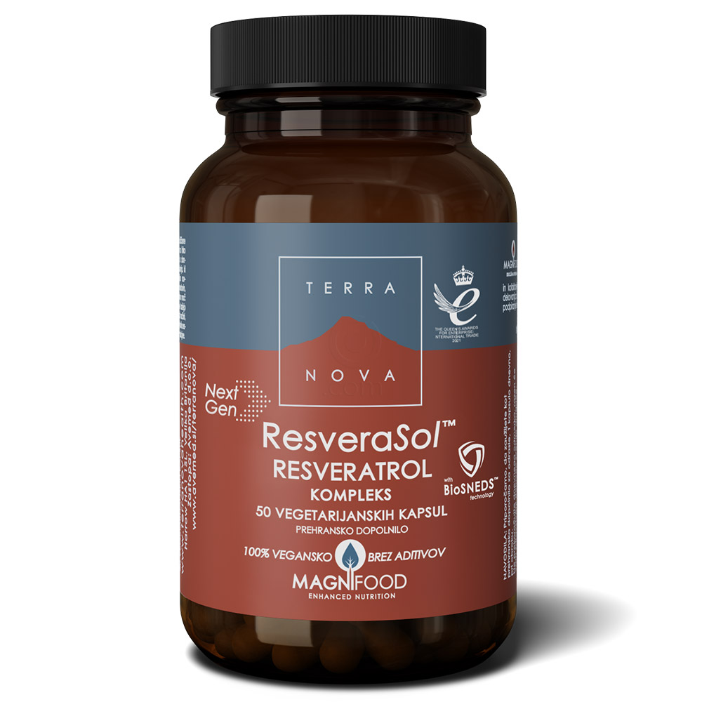 Terranova ResveraSol - Resveratrol kompleks, kapsule (50 kapsul)