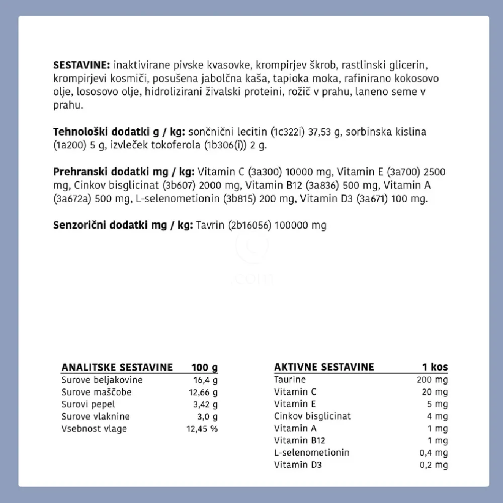 The BOO Care, dopolnilni priboljški za mačke - multivitamin (90 priboljškov)