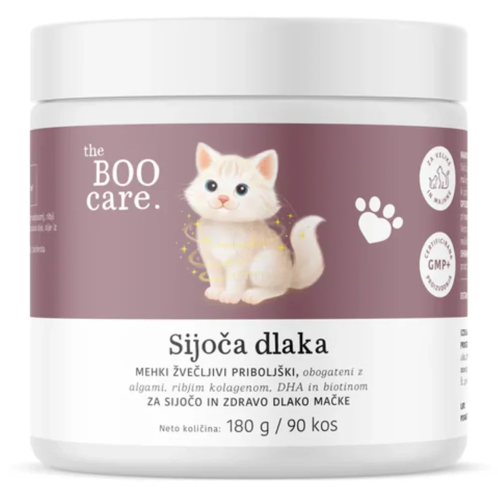 The BOO Care, dopolnilni priboljški za mačke - sijoča dlaka (90 priboljškov)