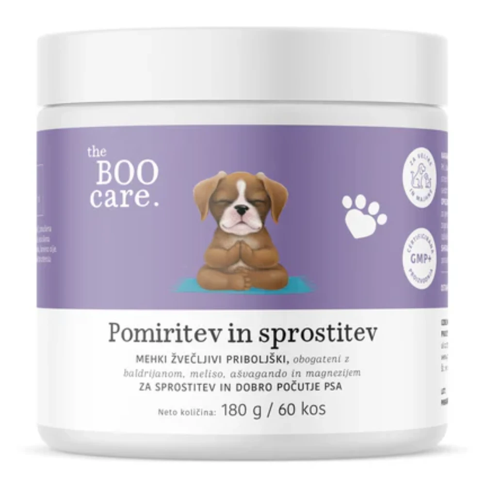 The BOO Care, dopolnilni priboljški za pse - pomiritev in sprostitev (60 priboljškov)