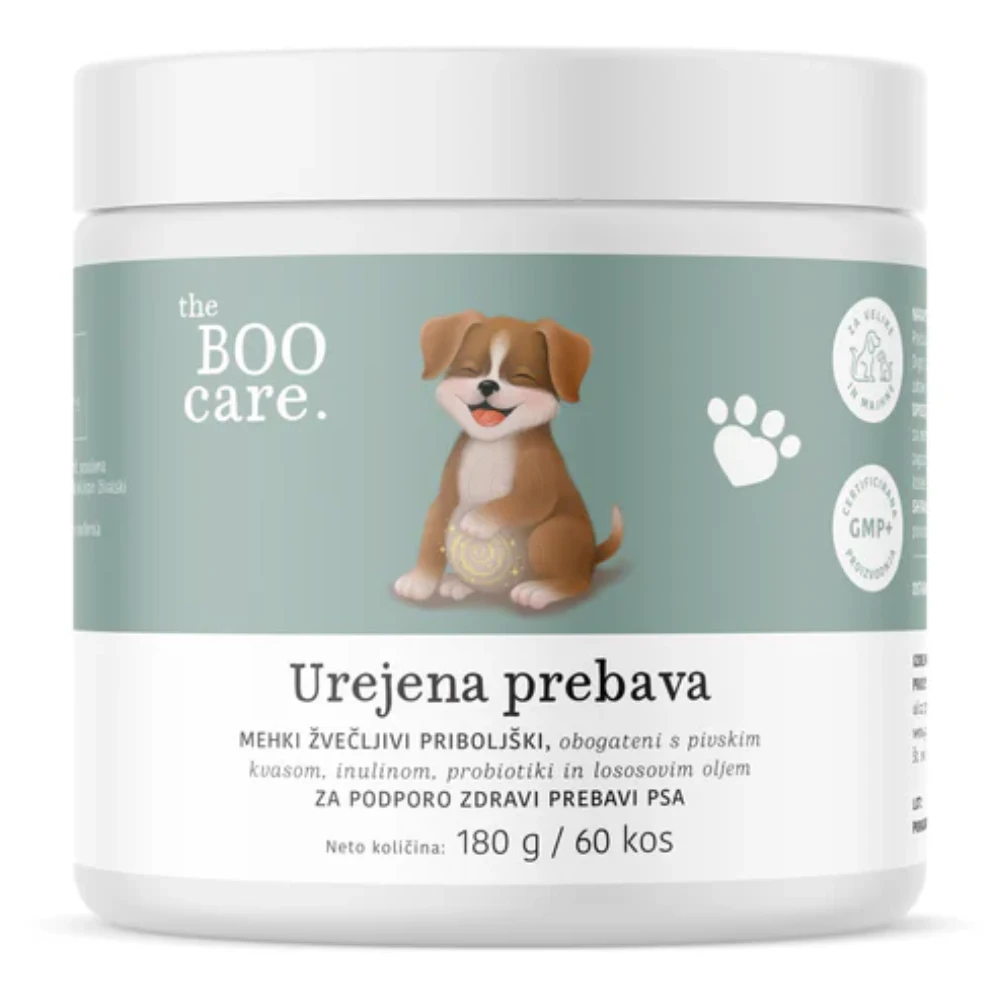 The BOO Care, dopolnilni priboljški za pse - urejena prebava (60 priboljškov)