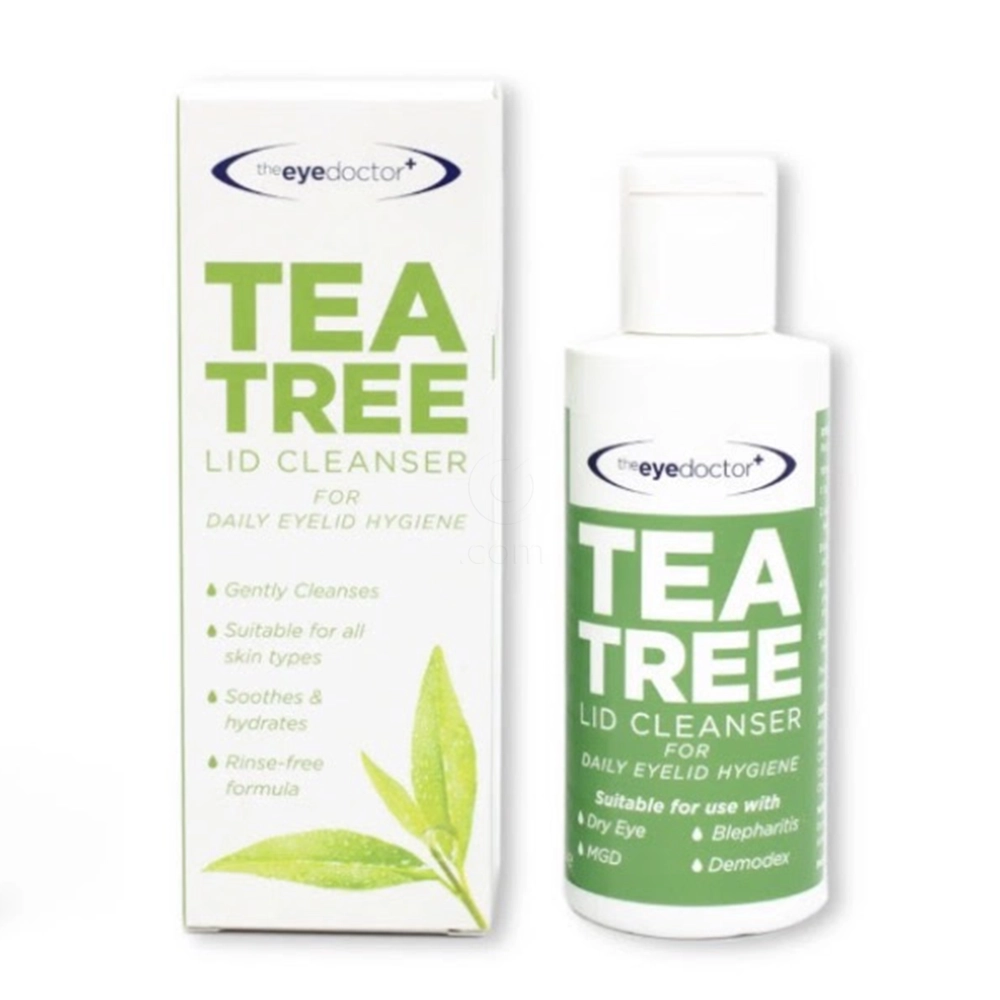 The Eye Doctor Tea Tree, čistilna raztopina za veke s čajevcem (100 ml)