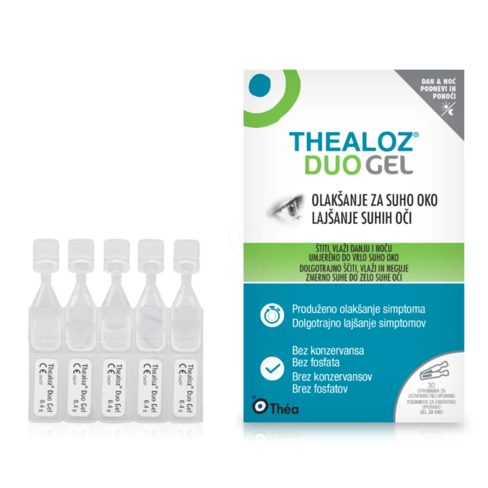 Thealoz duo gel, enoodmerne gel kapljice za oko (30 x 0,4 g)