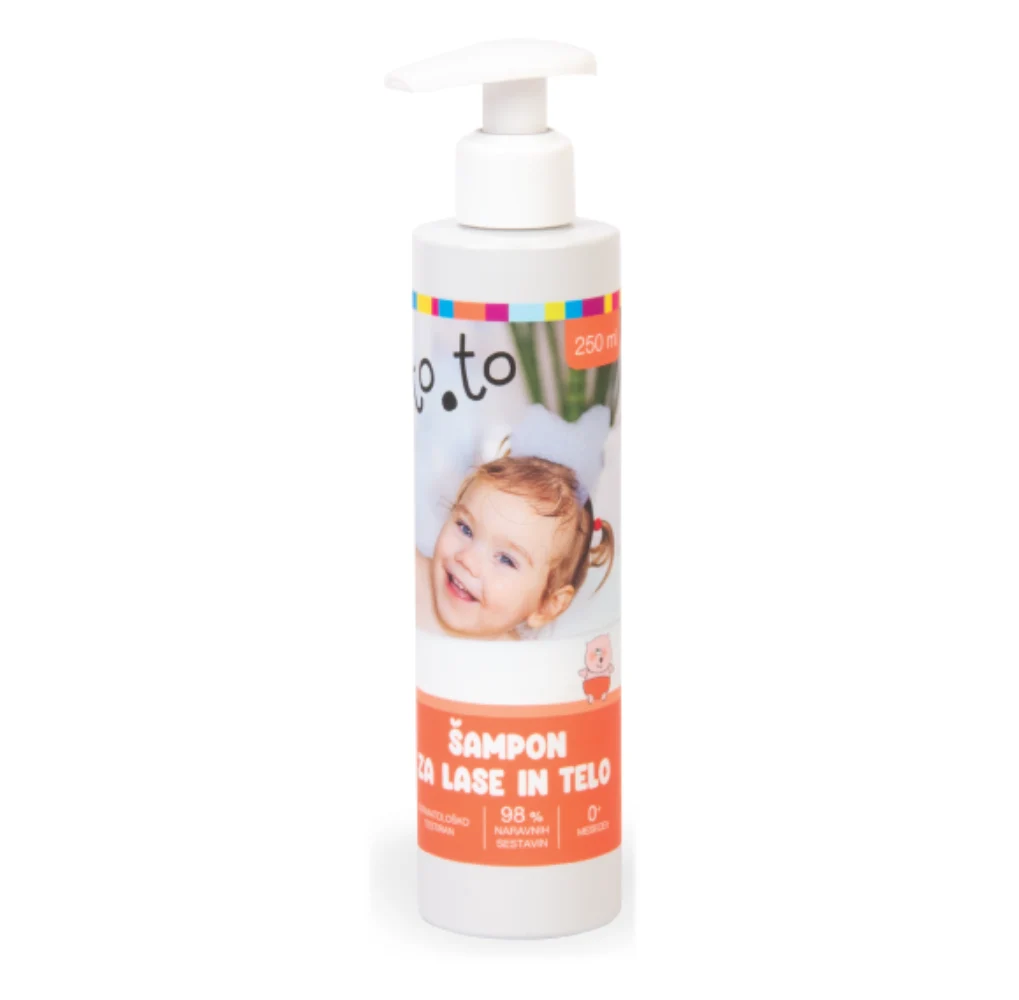 to.to Baby, šampon za lase in telo (250 ml)