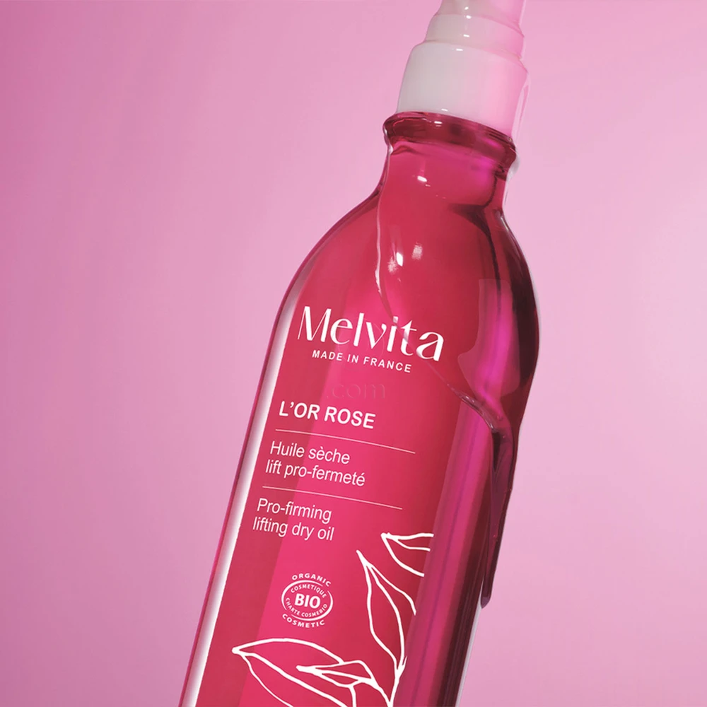 Melvita L'Or Rose, učvrščevalno suho olje za lifting telesa (100 ml)