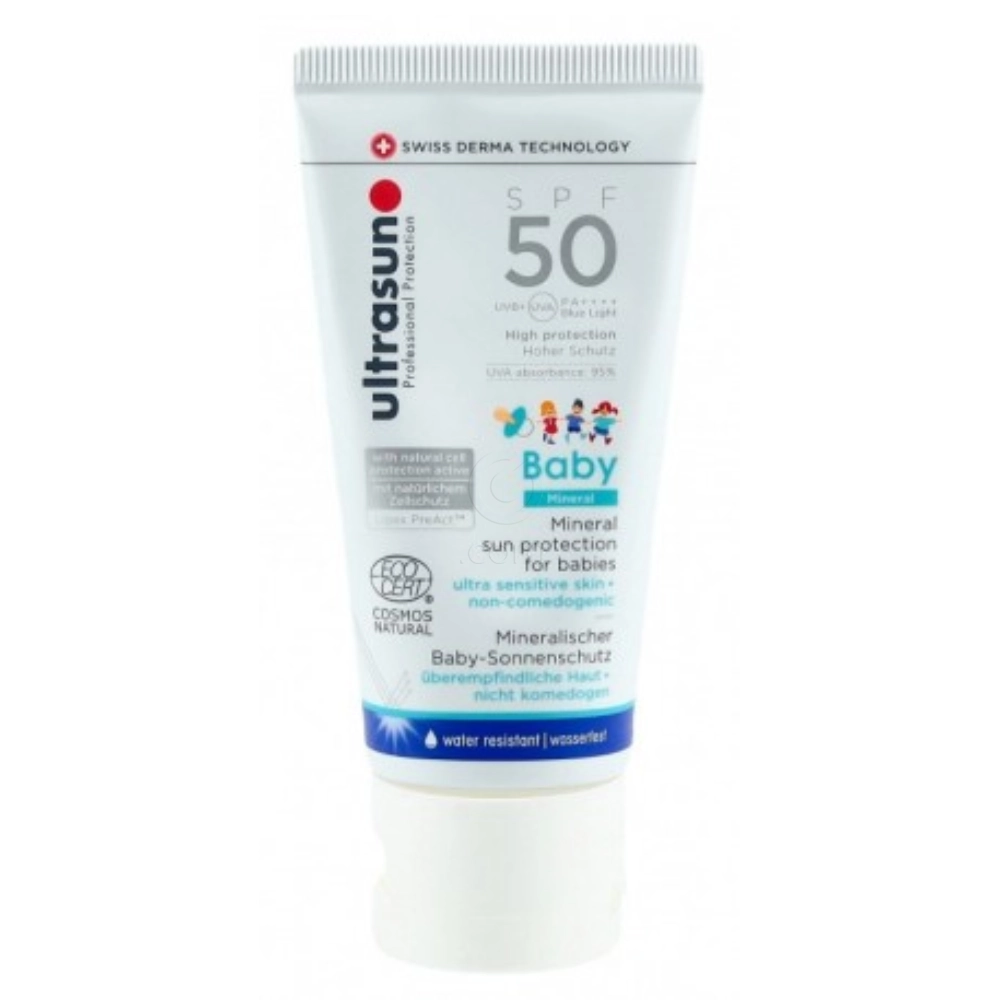 Ultrasun Baby Mineral, krema za zaščito pred soncem za dojenčke - ZF50 (50 ml)