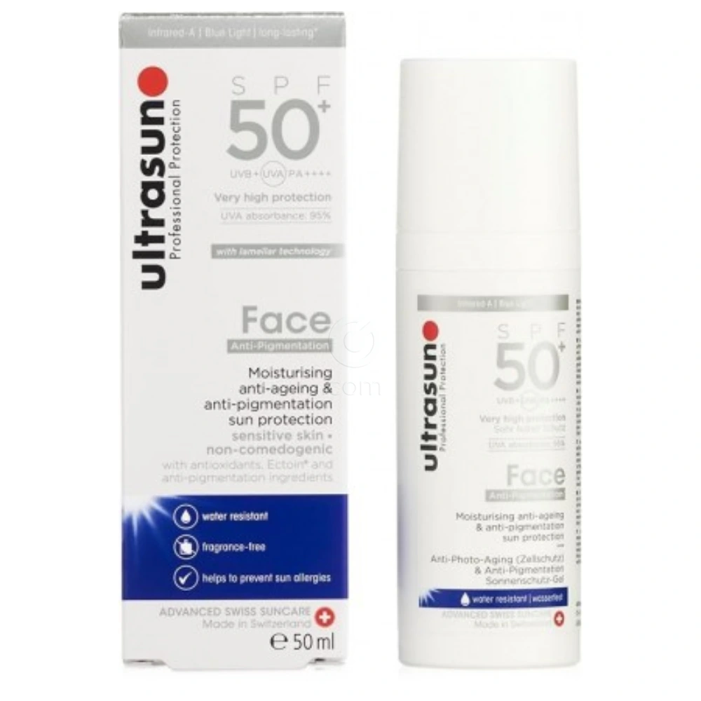 Ultrasun Face Anti-Pigmentation, krema za zaščito pred soncem proti pigmentnim madežem - ZF50+(50 ml)