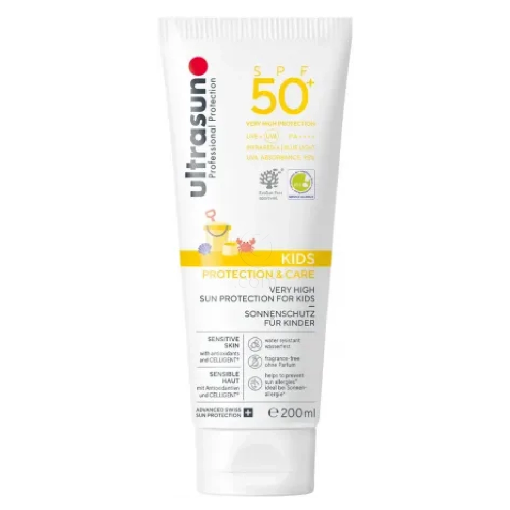 Ultrasun Kids, kremni gel za zaščito otroške kože pred soncem - ZF50+ (200 ml)