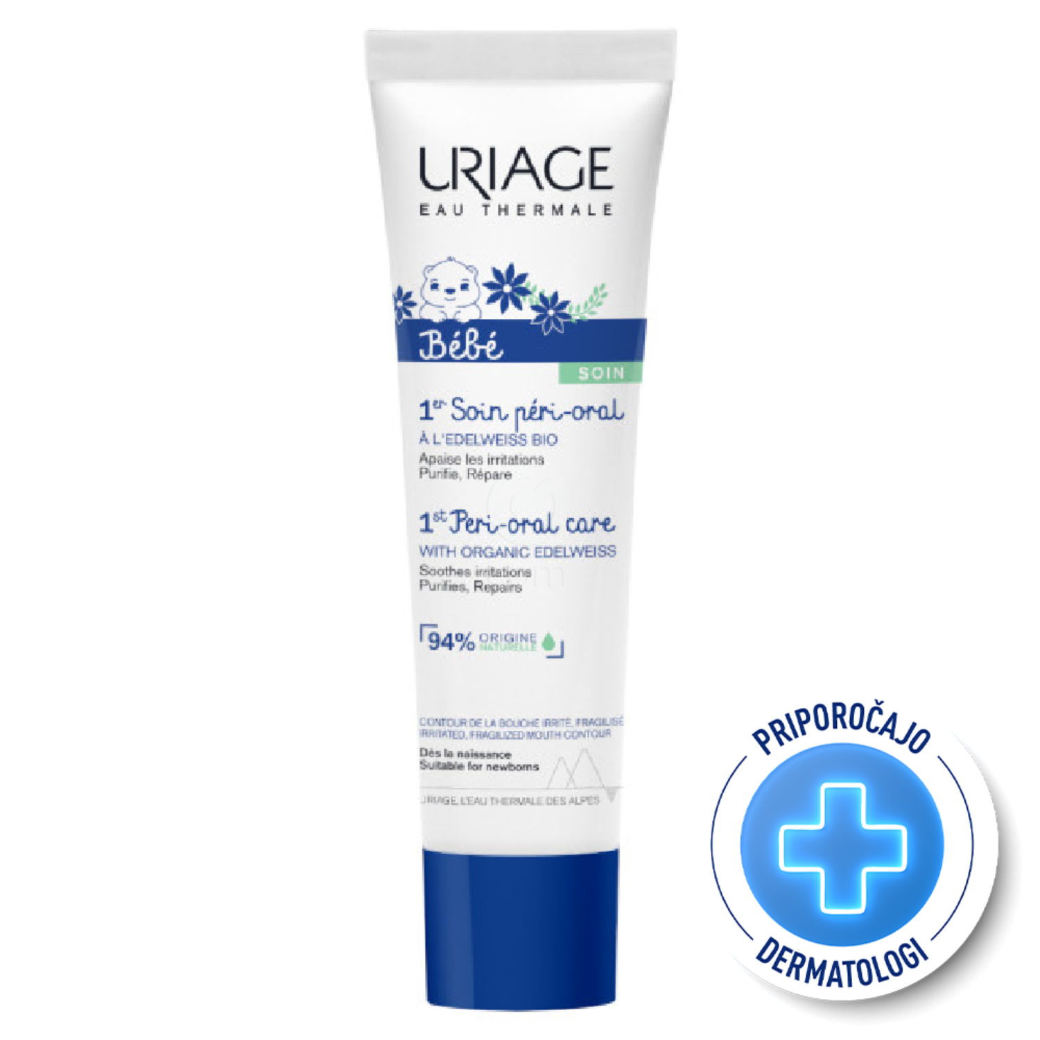 Uriage 1er Bébé, prva perioralna nega za razdraženo področje ustnic (30 ml)