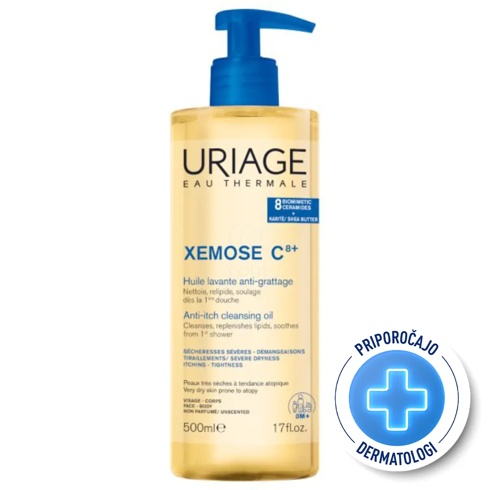 Uriage Xemose C8+, olje za prhanje (500 ml)