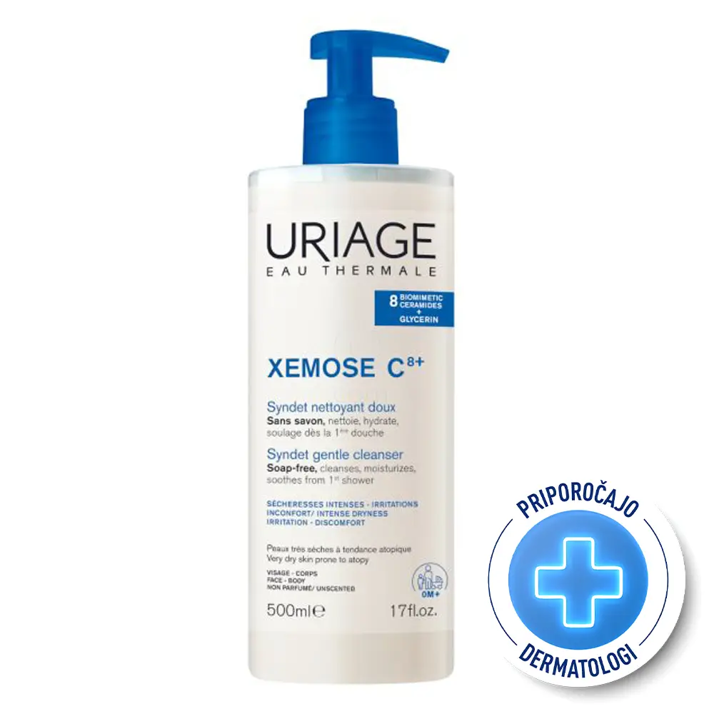 Uriage Xemose C8+, sindet (500 ml)