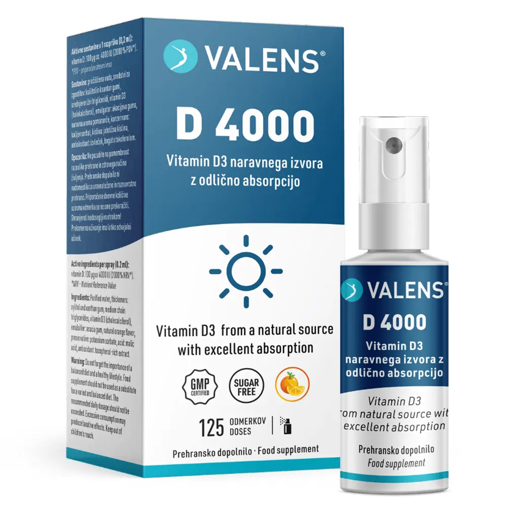 Valens D 4000, ustno pršilo (25 ml)