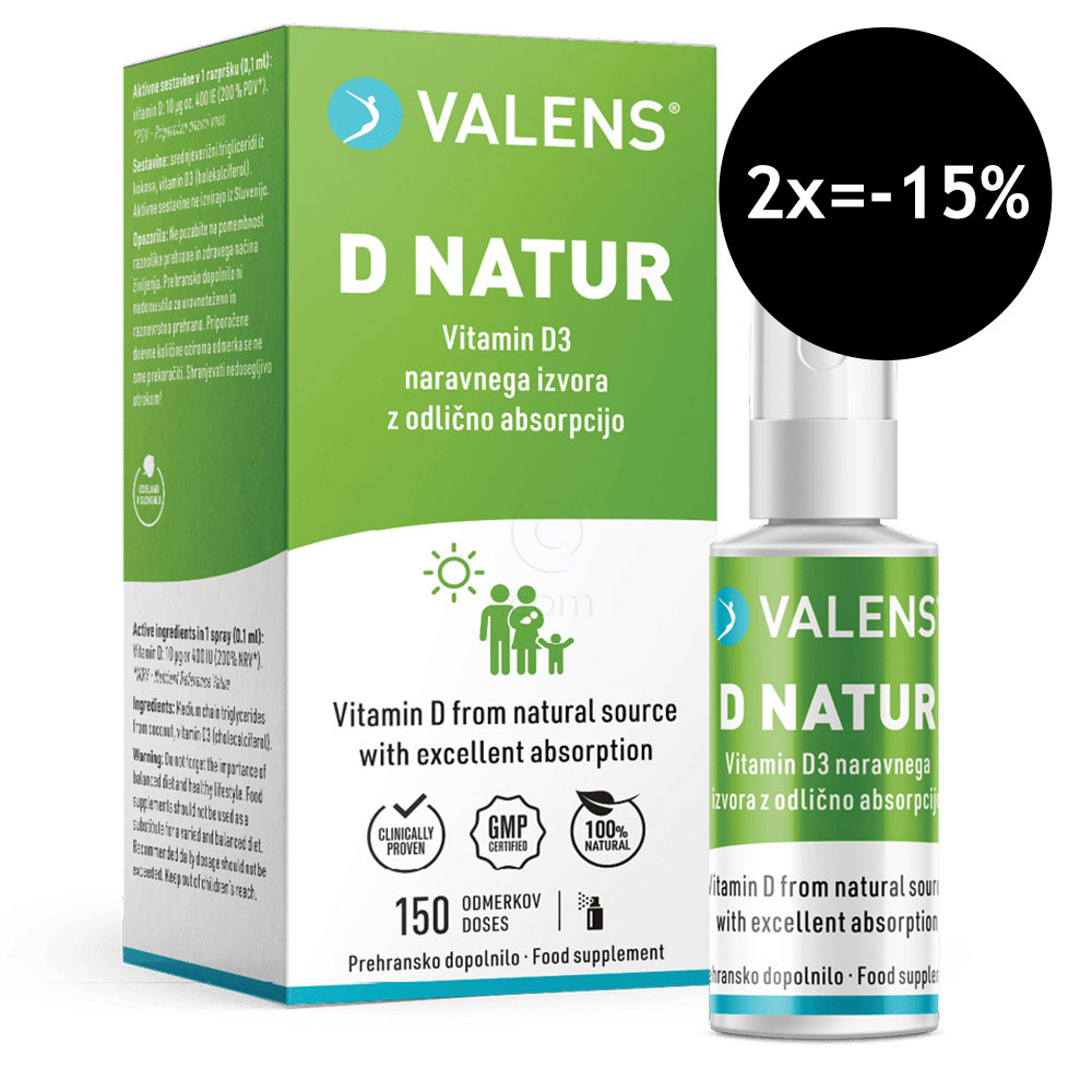 Valens D-natur, ustno pršilo (15 ml)