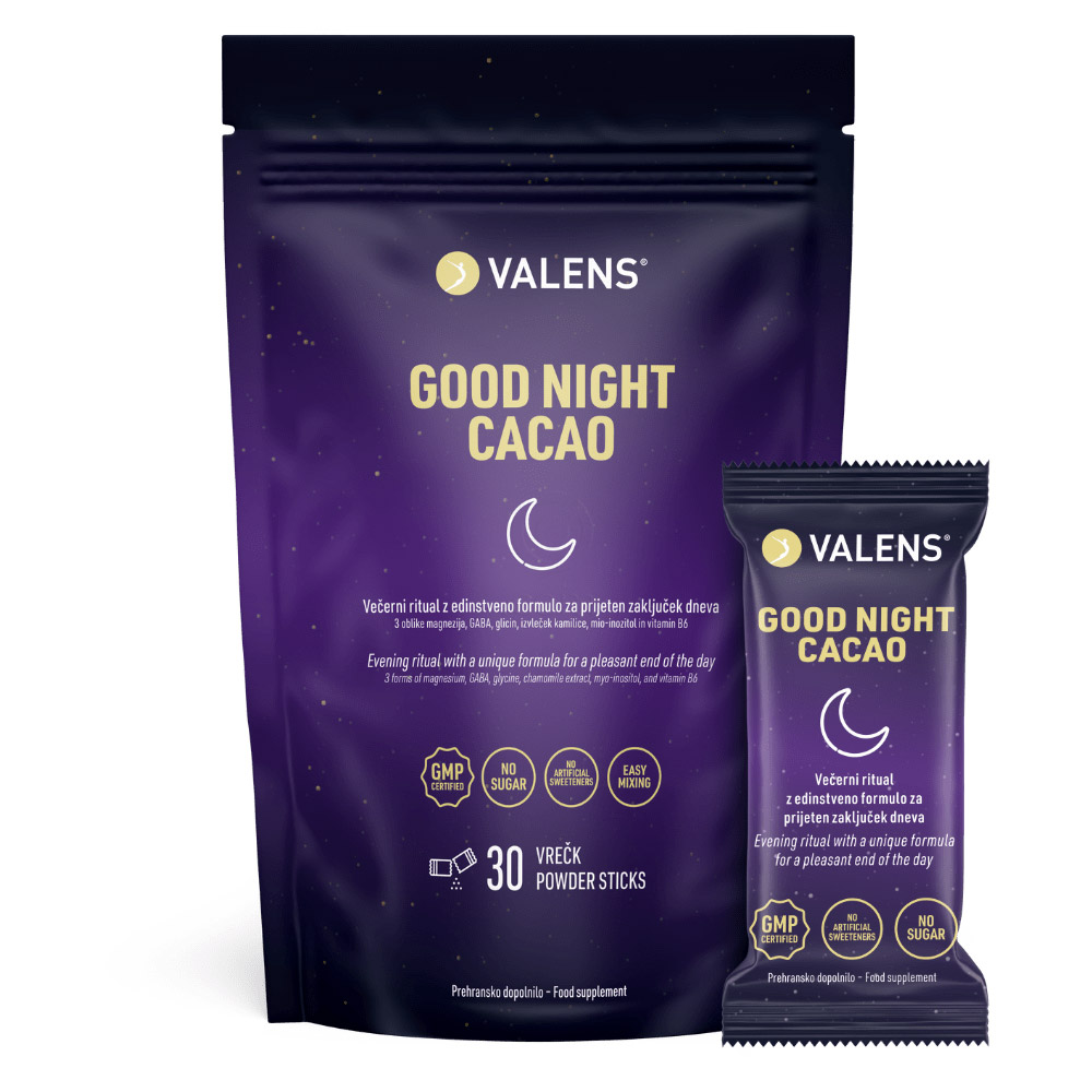 Valens Good Night Cacao, vrečke (30 vrečk)
