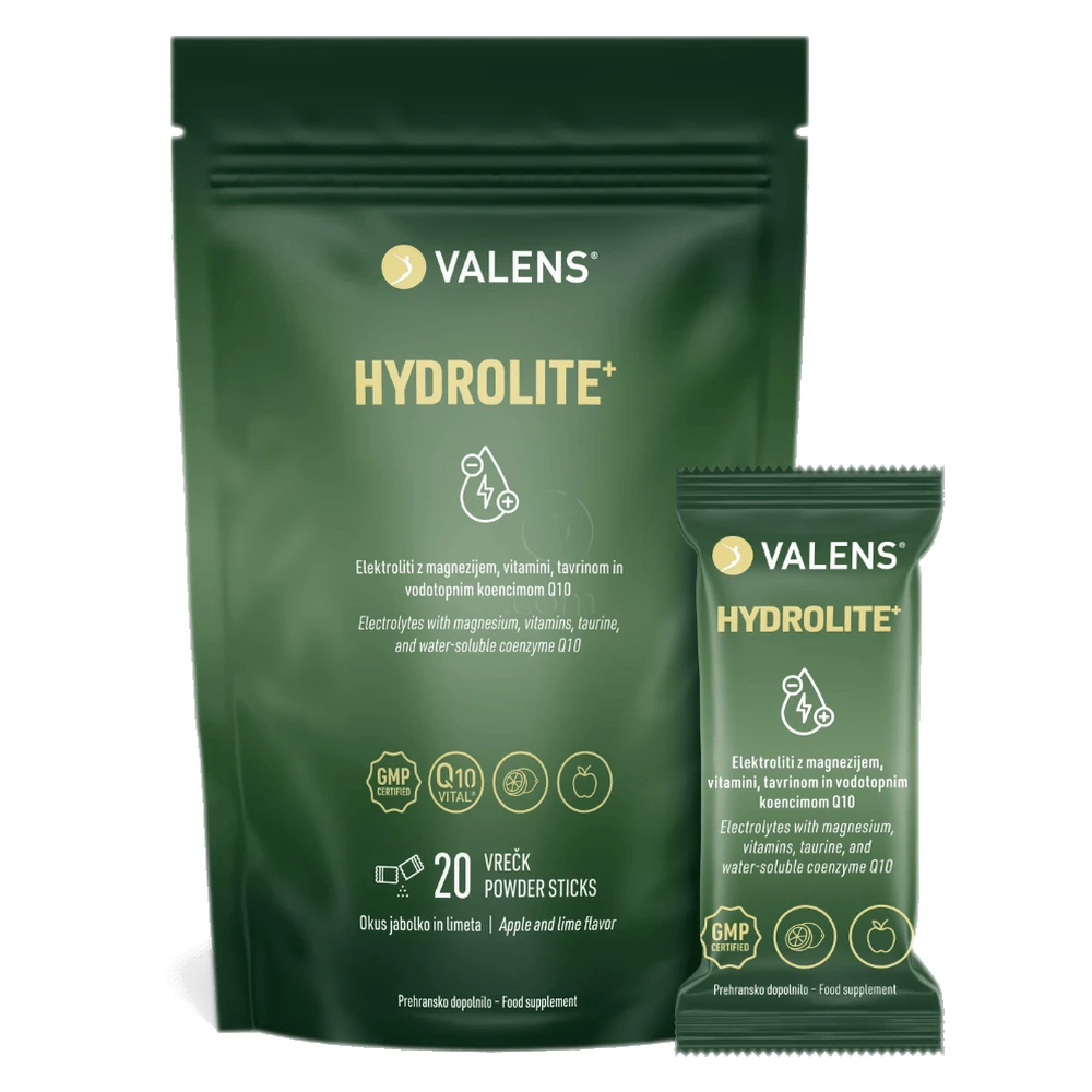 Valens Hydrolite+, prašek za pripravo napitka (20 vrečk)