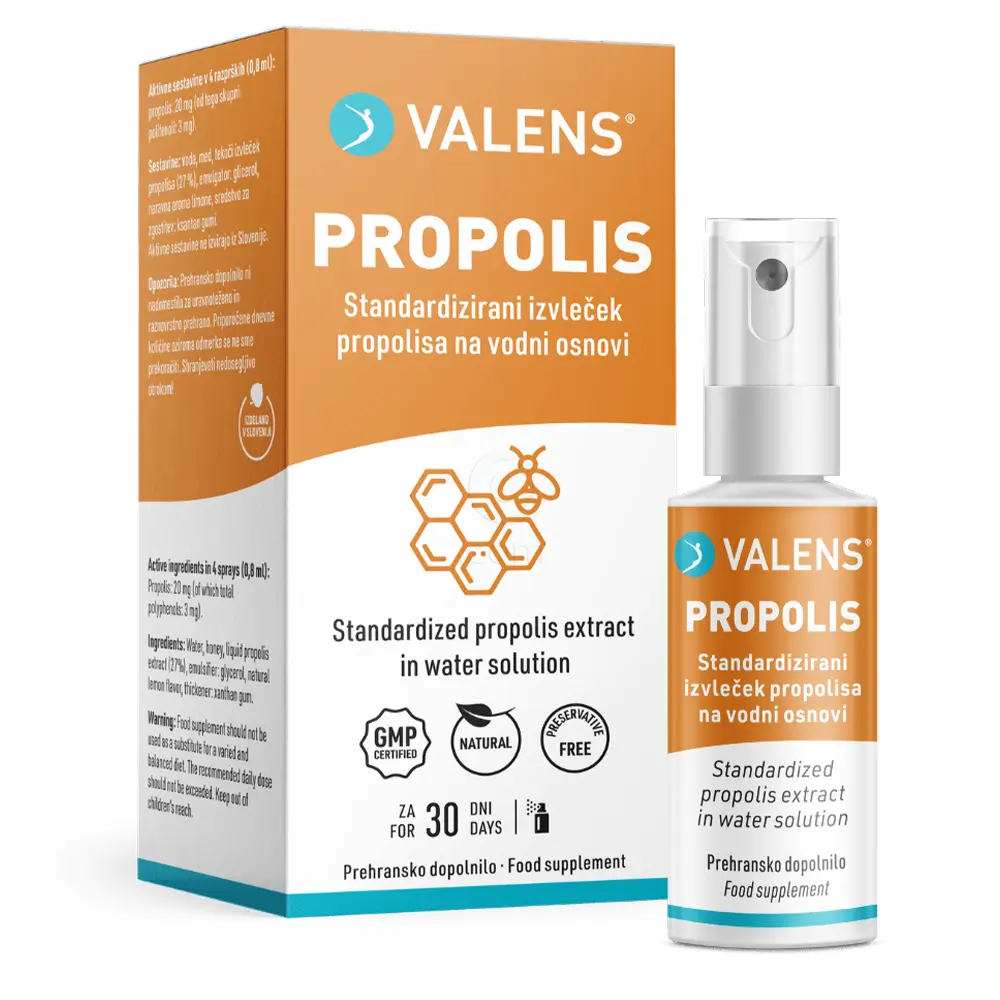 Valens Propolis, ustno pršilo z okusom limone (25 ml)