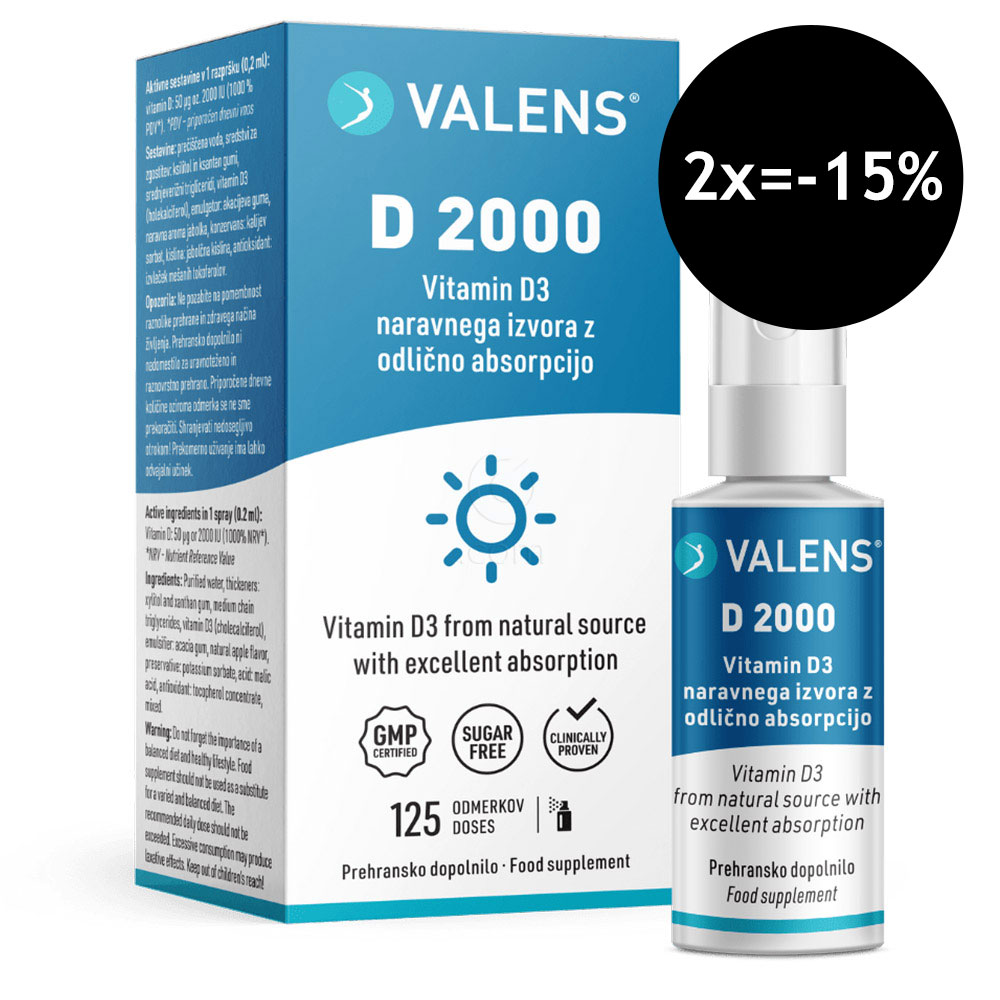 Valens D 2000, ustno pršilo (25 ml)