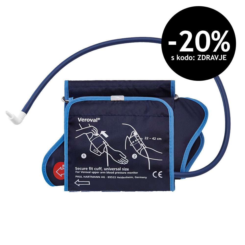 Veroval, nadlahtna manšeta za merilnik krvnega tlaka - velikost 22-42 cm (1 kos)