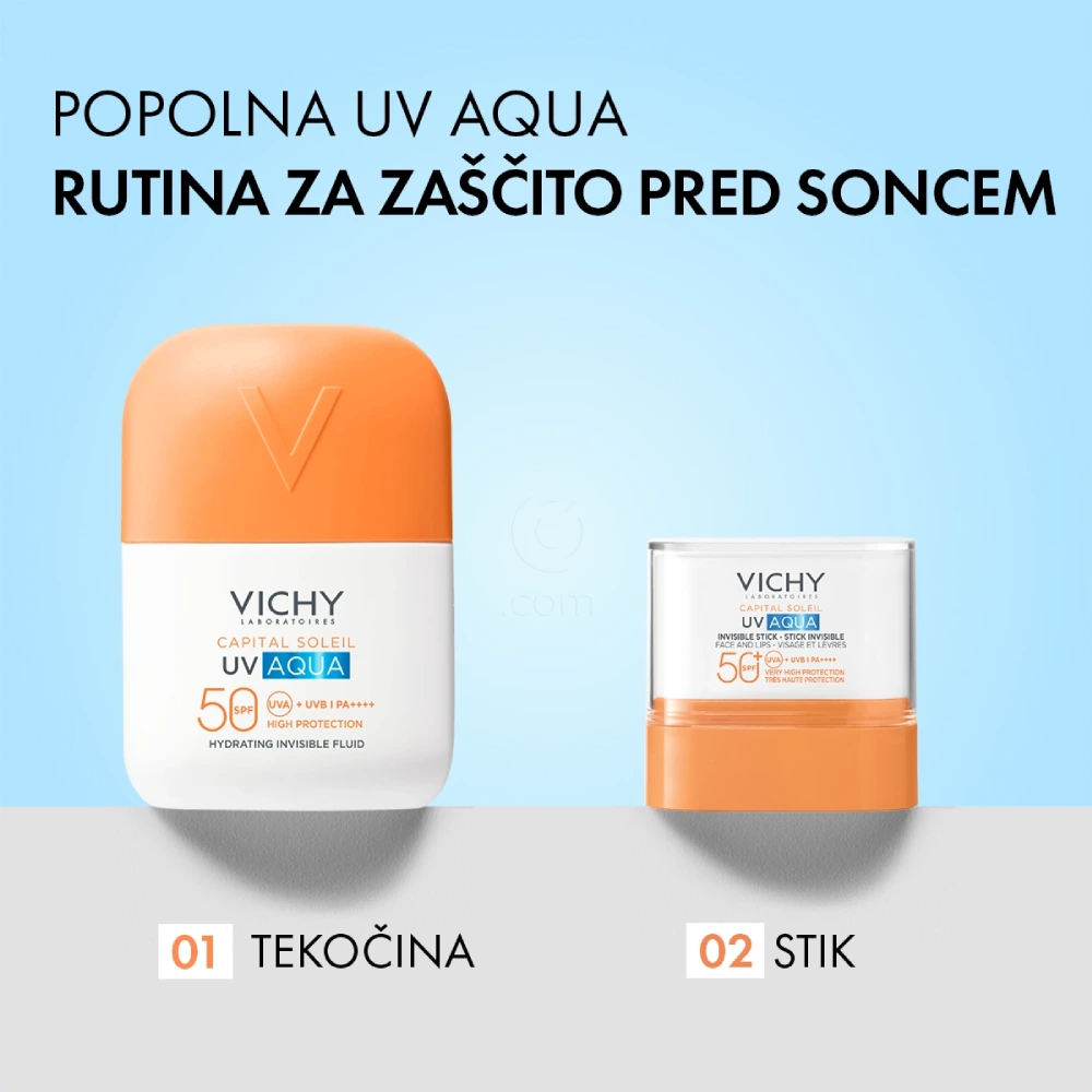 Vichy Capital Soleil UV Aqua, nevidni vlažilni fluid - ZF50 (50 ml)